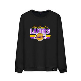 Мужской свитшот хлопок с принтом Los Angeles Lakers в Кировске, 100% хлопок |  | basketball | lakers | баскетболл | лос анджелес | нба