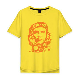 Мужская футболка хлопок Oversize с принтом Che Guevara в Кировске, 100% хлопок | свободный крой, круглый ворот, “спинка” длиннее передней части | Тематика изображения на принте: che | che guevaracuba | guevara | гевара | куба | че | чегевара