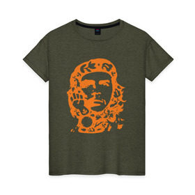 Женская футболка хлопок с принтом Che Guevara в Кировске, 100% хлопок | прямой крой, круглый вырез горловины, длина до линии бедер, слегка спущенное плечо | che | che guevaracuba | guevara | гевара | куба | че | чегевара