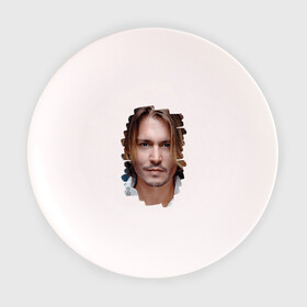 Тарелка 3D с принтом Джонни Депп (Johnny Depp) в Кировске, фарфор | диаметр - 210 мм
диаметр для нанесения принта - 120 мм | Тематика изображения на принте: johnny depp | голливуд | джонни депп | кинозвезда