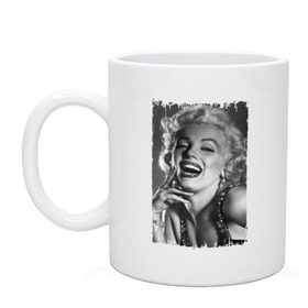 Кружка с принтом Marilyn Monroe в Кировске, керамика | объем — 330 мл, диаметр — 80 мм. Принт наносится на бока кружки, можно сделать два разных изображения | Тематика изображения на принте: marilyn monroe | актриса | мэрилин монро | певица