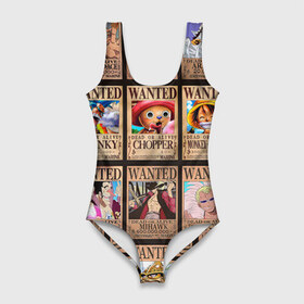 Купальник-боди 3D с принтом One Piece в Кировске, 82% полиэстер, 18% эластан | Круглая горловина, круглый вырез на спине | anime | one piece | аниме | ван пис