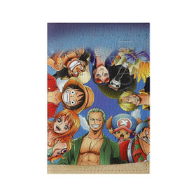 Обложка для паспорта матовая кожа с принтом One Piece в Кировске, натуральная матовая кожа | размер 19,3 х 13,7 см; прозрачные пластиковые крепления | Тематика изображения на принте: anime | one piece | аниме | ван пис