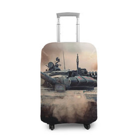 Чехол для чемодана 3D с принтом Танк в Кировске, 86% полиэфир, 14% спандекс | двустороннее нанесение принта, прорези для ручек и колес | армия | войска | сила | танк | танки | танкист | танковые войска
