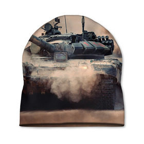 Шапка 3D с принтом Танк в Кировске, 100% полиэстер | универсальный размер, печать по всей поверхности изделия | армия | войска | сила | танк | танки | танкист | танковые войска