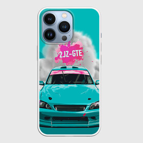 Чехол для iPhone 13 Pro с принтом 2 JZ GTE в Кировске,  |  | Тематика изображения на принте: 2jz gte | altezza | drift | jdm | toyota | альтеза | гонка | ждм