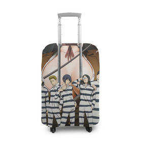 Чехол для чемодана 3D с принтом Prison School в Кировске, 86% полиэфир, 14% спандекс | двустороннее нанесение принта, прорези для ручек и колес | kangoku gakuen | kiyoshi fujino | киёши фуджино | призон скул