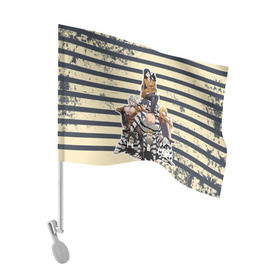 Флаг для автомобиля с принтом Prison School в Кировске, 100% полиэстер | Размер: 30*21 см | kangoku gakuen | kiyoshi fujino | киёши фуджино | призон скул