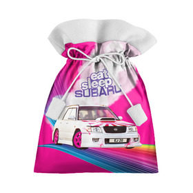 Подарочный 3D мешок с принтом Subaru в Кировске, 100% полиэстер | Размер: 29*39 см | drag | eat | ej20 | forester | jdm | rainbow | sf5 | sleep | subaru | субару | супердрифтбитва | форестер