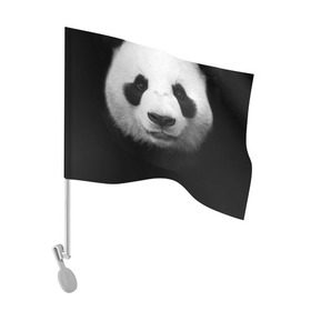 Флаг для автомобиля с принтом Панда в Кировске, 100% полиэстер | Размер: 30*21 см | панда