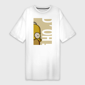 Платье-футболка хлопок с принтом Homer Doh в Кировске,  |  | homer doh гомер симпсон simpsons барт bart