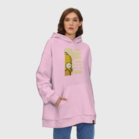 Худи SuperOversize хлопок с принтом Homer Doh! в Кировске, 70% хлопок, 30% полиэстер, мягкий начес внутри | карман-кенгуру, эластичная резинка на манжетах и по нижней кромке, двухслойный капюшон
 | homer doh гомер симпсон simpsons барт bart