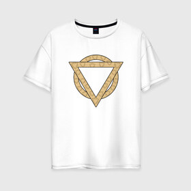 Женская футболка хлопок Oversize с принтом Enter Shikari Triangle в Кировске, 100% хлопок | свободный крой, круглый ворот, спущенный рукав, длина до линии бедер
 | enter shikari | triangle