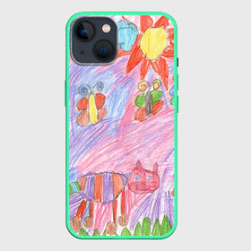 Чехол для iPhone 13 с принтом Детские рисунки в Кировске,  |  | dg | габбана | детский | дольче | карандаш | картина | мода | рисунок