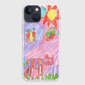Чехол для iPhone 13 mini с принтом Детские рисунки в Кировске,  |  | dg | габбана | детский | дольче | карандаш | картина | мода | рисунок