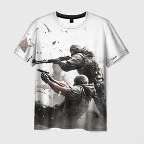 Мужская футболка 3D с принтом Rainbow Six Siege в Кировске, 100% полиэфир | прямой крой, круглый вырез горловины, длина до линии бедер | rainbow six siege | игры