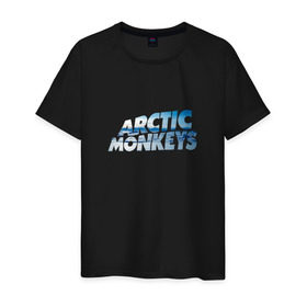 Мужская футболка хлопок с принтом Arctic Monkeys ice в Кировске, 100% хлопок | прямой крой, круглый вырез горловины, длина до линии бедер, слегка спущенное плечо. | 