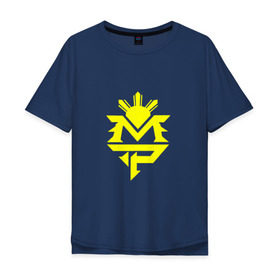 Мужская футболка хлопок Oversize с принтом Manny Pacquiao в Кировске, 100% хлопок | свободный крой, круглый ворот, “спинка” длиннее передней части | manny | pacquiao | бокс | мэни | мэнни | пакьяо