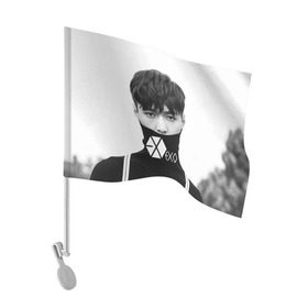 Флаг для автомобиля с принтом Exo в Кировске, 100% полиэстер | Размер: 30*21 см | k pop | kpop | ехо | кай | кей поп | корейская попса | корея | кпоп | экзо | эксо