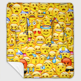 Плед с рукавами с принтом Emoji в Кировске, 100% полиэстер | Закругленные углы, все края обработаны. Ткань не мнется и не растягивается. Размер 170*145 | emoji | смайлы | эмоджи