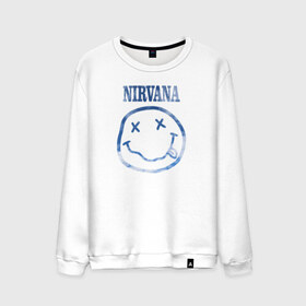 Мужской свитшот хлопок с принтом Nirvana sky в Кировске, 100% хлопок |  | cobain | kurt | nirvana | кобейн | курт | нирвана