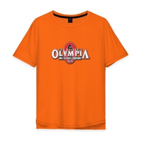 Мужская футболка хлопок Oversize с принтом Mr. Olympia в Кировске, 100% хлопок | свободный крой, круглый ворот, “спинка” длиннее передней части | heath | kai | mr | olimpia | olympia | мистер | олимпия