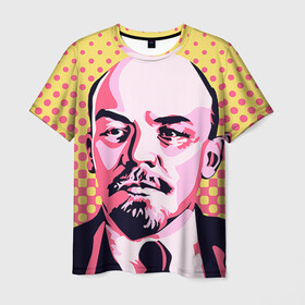 Мужская футболка 3D с принтом Поп-арт. Ленин в Кировске, 100% полиэфир | прямой крой, круглый вырез горловины, длина до линии бедер | lenin | ильич | ленин | поп арт | ретро | ссср | товарищ