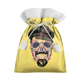 Подарочный 3D мешок с принтом Полигональный череп Ленина в Кировске, 100% полиэстер | Размер: 29*39 см | lenin | ильич | ленин | полигональный череп | ретро | ссср | товарищ | череп