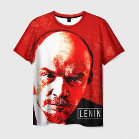 Мужская футболка 3D с принтом Ленин в Кировске, 100% полиэфир | прямой крой, круглый вырез горловины, длина до линии бедер | lenin | ильич | ленин | ретро | ссср | товарищ