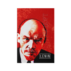 Обложка для паспорта матовая кожа с принтом Ленин в Кировске, натуральная матовая кожа | размер 19,3 х 13,7 см; прозрачные пластиковые крепления | lenin | ильич | ленин | ретро | ссср | товарищ