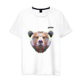 Мужская футболка хлопок с принтом Медведь Plan B №5 (чёрный) в Кировске, 100% хлопок | прямой крой, круглый вырез горловины, длина до линии бедер, слегка спущенное плечо. | Тематика изображения на принте: planb | кальян | медведь | планб