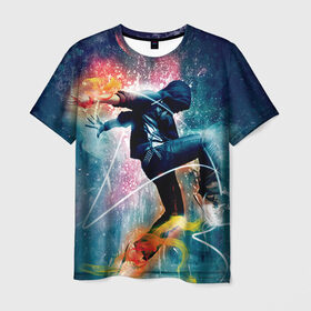 Мужская футболка 3D с принтом Hip hop в Кировске, 100% полиэфир | прямой крой, круглый вырез горловины, длина до линии бедер | хип хоп