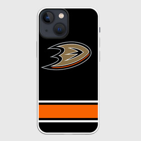 Чехол для iPhone 13 mini с принтом Anaheim Ducks Selanne в Кировске,  |  | anaheim ducks selanne | nhl | спорт | хоккей