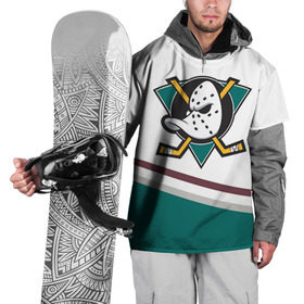 Накидка на куртку 3D с принтом Anaheim Ducks Selanne в Кировске, 100% полиэстер |  | Тематика изображения на принте: anaheim ducks selanne | nhl | спорт | хоккей