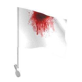 Флаг для автомобиля с принтом Кровь в Кировске, 100% полиэстер | Размер: 30*21 см | halloween | без головы | кровь | праздник | тыква | хэллоуин