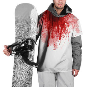 Накидка на куртку 3D с принтом Кровь в Кировске, 100% полиэстер |  | Тематика изображения на принте: halloween | без головы | кровь | праздник | тыква | хэллоуин