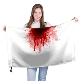 Флаг 3D с принтом Кровь в Кировске, 100% полиэстер | плотность ткани — 95 г/м2, размер — 67 х 109 см. Принт наносится с одной стороны | halloween | без головы | кровь | праздник | тыква | хэллоуин