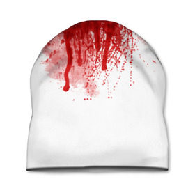 Шапка 3D с принтом Кровь в Кировске, 100% полиэстер | универсальный размер, печать по всей поверхности изделия | halloween | без головы | кровь | праздник | тыква | хэллоуин