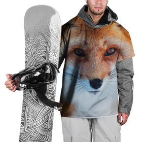 Накидка на куртку 3D с принтом Лиса в Кировске, 100% полиэстер |  | животные