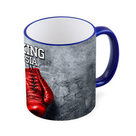 Кружка 3D с принтом Boxing в Кировске, керамика | ёмкость 330 мл | Тематика изображения на принте: boxing | boxing russia | бокс | боксер | перчатки