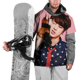 Накидка на куртку 3D с принтом Bts в Кировске, 100% полиэстер |  | bangtan | bangtan boys | bts | bulletproof boy scouts | k pop | kpop | ви | джей хоуп | джин | к поп | корейская попса | кпоп | рэп монстр | чимин | чонгук | шуга