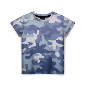 Детская футболка 3D с принтом Камуфляж в Кировске, 100% гипоаллергенный полиэфир | прямой крой, круглый вырез горловины, длина до линии бедер, чуть спущенное плечо, ткань немного тянется | Тематика изображения на принте: army | military | армия