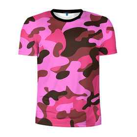 Мужская футболка 3D спортивная с принтом Камуфляж в Кировске, 100% полиэстер с улучшенными характеристиками | приталенный силуэт, круглая горловина, широкие плечи, сужается к линии бедра | army | military | армия