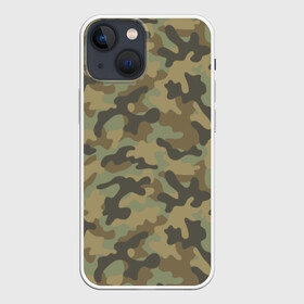 Чехол для iPhone 13 mini с принтом Хаки в Кировске,  |  | army | military | армейские | армия | камуфляж | комуфляж