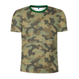 Мужская футболка 3D спортивная с принтом Хаки в Кировске, 100% полиэстер с улучшенными характеристиками | приталенный силуэт, круглая горловина, широкие плечи, сужается к линии бедра | army | military | армейские | армия | камуфляж | комуфляж
