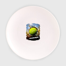 Тарелка с принтом Уимблдон (Wimbledon) в Кировске, фарфор | диаметр - 210 мм
диаметр для нанесения принта - 120 мм | wimbledon | англия | большой теннис | великобритания | теннисный мяч | уимблдон