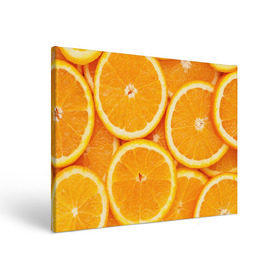 Холст прямоугольный с принтом Апельсин в Кировске, 100% ПВХ |  | апельсин | еда | лимон | фрукт