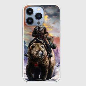 Чехол для iPhone 13 Pro с принтом Медведь в Кировске,  |  | лес | медведь | мишка | патриот | россия | я русский