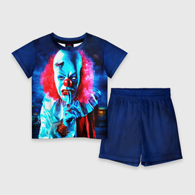 Детский костюм с шортами 3D с принтом Клоун в Кировске,  |  | halloween | злодей | злой | клоун | монстр | хэлоуин