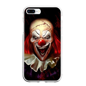 Чехол для iPhone 7Plus/8 Plus матовый с принтом Зомби клоун в Кировске, Силикон | Область печати: задняя сторона чехла, без боковых панелей | halloween | злодей | злой | клоун | монстр | хэлоуин